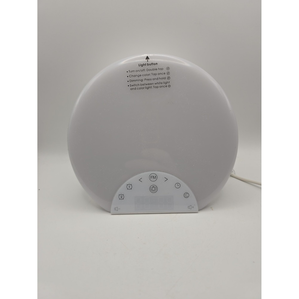 Wake-Up Light w/Colored Sunrise Simulation FM Alarm Clock